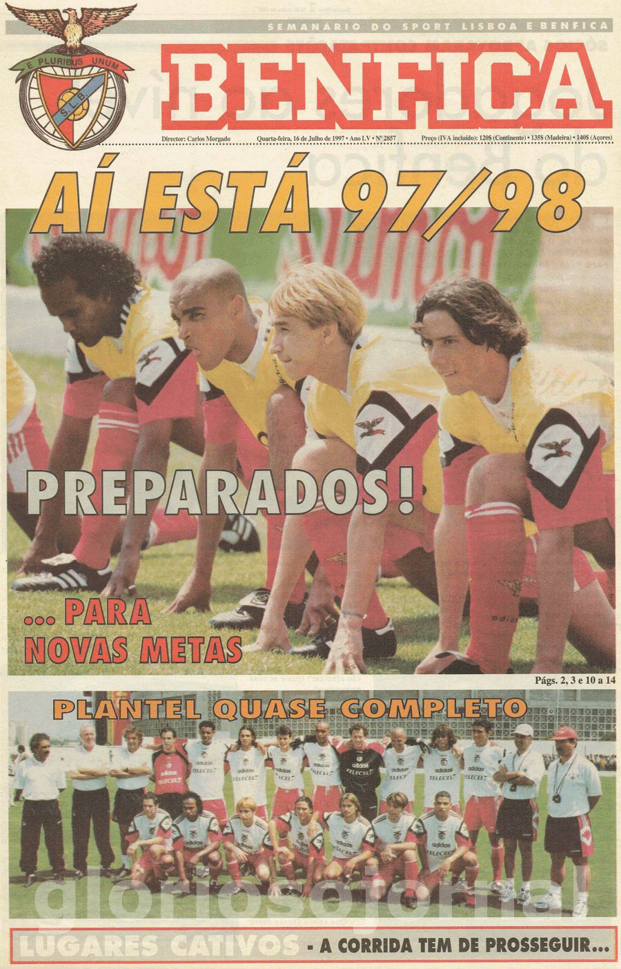 jornal o benfica 2857 1997-07-16